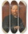 Triptych art skateboard deck of Amadeus Szekulics Der Bildhauer Vincenz Pilz by Amadeus Szekulics (1847-1927)