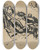 Triptych art skateboard deck of Jn Novk Torture by Jan Novak (1921-1944)
