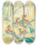 Triptych art skateboard deck of Clifford Webb A Jungle Picnic Pl01 by Clifford Webb (1894-1972)