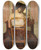 Triptych art skateboard deck of Frederick Carl Frieseke Devant La Glace by Frederick Carl Frieseke (1874-1939)