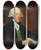Triptych art skateboard deck of Gilbert Stuart Portrait Of The Right Honorable William Brownlow_1 by Gilbert Stuart (1755-1828)