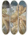 Triptych art skateboard deck of Wilfrid Gabriel De Glehn Barbara by Wilfrid Gabriel De Glehn (1870-1951)