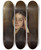 Triptych art skateboard deck of Konrad Krzyanowski Portrait Of Wanda Arkuszewska by Konrad Krzyzanowski (1872-1922)
