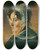 Triptych art skateboard deck of Friedrich Von Amerling Theresia Amerling Mutter Des Knstlers by Friedrich Von Amerling (1803-1887)