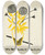 Triptych art skateboard deck of Henry Lyman Saen With The Compliments Of The Season Design No 3 by Henry Lyman Saen (1875-1918)