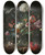Triptych art skateboard deck of Jan Davidsz De Heem Vase Of Flowers_1 by Jan Davidsz de Heem (1606-1684)