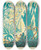 Triptych art skateboard deck of Clifford Webb A Jungle Picnic Pl19 by Clifford Webb (1894-1972)