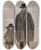 Triptych art skateboard deck of Lon Spilliaert Lon Spilliaert Et Madeleine En Promenade Ostende by Leon Spilliaert (1881-1946)