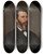 Triptych art skateboard deck of Jacob Cox Portrait Of A Man by Jacob Cox (1810-1892)