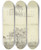 Triptych art skateboard deck of Carl Morgenstern Zwei Pferde Vor Einem Stall Garten An Einem Wasserlauf Bei Rdelheim by Carl Morgenstern (1811-1893)