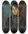 Triptych art skateboard deck of Mark Gertler Portrait Of The Artists Sister Sophie by Mark Gertler (1891-1939)