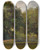 Triptych art skateboard deck of Friedrich Loos Group Of Trees In The Park by Friedrich Loos (1797-1890)