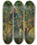 Triptych art skateboard deck of James Nairn Noon by James M Nairn (1859-1904)