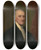 Triptych art skateboard deck of Gilbert Stuart Samuel Miles by Gilbert Stuart (1755-1828)