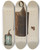 Triptych art skateboard deck of James Vail Lantern by James Vail