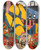 Triptych art skateboard deck of Henry Lyman Saen Trees by Henry Lyman Saen (1875-1918)