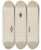 Triptych art skateboard deck of Kalamian Walton Mans Stick Pin by Kalamian Walton