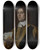 Triptych art skateboard deck of Bartholomeus Van Der Helst Portrait Of A Young Man In Military Costume by Bartholomeus van der Helst (1613-1670)