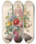 Triptych art skateboard deck of Herman Henstenburgh Bloemen In Vaas Met Atalanta by Herman Henstenburgh (1667-1726)