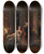 Triptych art skateboard deck of Adolph Von Menzel Die Strung by Adolph Von Menzel (1815-1905)