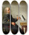 Triptych art skateboard deck of Jan Van Dalen Allgories Des Cinq Sens_2 by Jan Van Dalen (1632-1670)