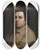 Triptych art skateboard deck of George Stubbs Selfportrait by George Stubbs (1724-1806)