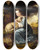 Triptych art skateboard deck of Joseph Wright Of Derby Portrait Of Miss Frances Warren by Joseph Wright Of Derby (1734-1797)