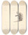 Triptych art skateboard deck of Niels Skovgaard Udkast Til Vilderik Kongesn Og Miseri M Fo Og Den Lille Slange To Forarbejder Fn by Niels Skovgaard (1858-1938)