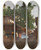 Triptych art skateboard deck of Alberto Pasini Beicos Via Tra Beicos E Il Bosforo Instanbul by Alberto Pasini (1826-1899)