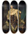 Triptych art skateboard deck of Joseph Siffred Duplessis Louis Xvi In Coronation Robes by Joseph Siffred Duplessis (1725-1802)