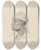 Triptych art skateboard deck of Ferdinand Keller Kopfstudie Des Joaquim Dangola Im Profil Nach Links Gewendet by Ferdinand Keller (1842-1922)
