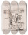Triptych art skateboard deck of Max Slevogt Reineke_2 by Max Slevogt (1868-1932)