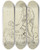 Triptych art skateboard deck of Peter Von Cornelius Ceres Beschenkt Den Triptolemus Mit Der Weizenfrucht Und Heit Ihn Dieselbe Ber Die Erde Auszubreiten by Peter Von Cornelius (1784-1867)