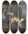 Triptych art skateboard deck of Johann Heinrich Roos Indian Taming A Horse by Johann Heinrich Roos (1631-1685)