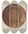 Triptych art skateboard deck of William L Antrim Pa German Pie Dish_1 by William L Antrim