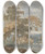Triptych art skateboard deck of George Chinnery Trees By A River by George Chinnery (1774-1852)
