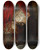 Triptych art skateboard deck of Maurycy Gottlieb At The Deathbed by Maurycy Gottlieb (1856-1879)