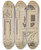 Triptych art skateboard deck of John Dieterich Clock Case_2 by John Dieterich