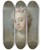 Triptych art skateboard deck of Gustaf Lundberg Portrait Of A Lady by Gustaf Lundberg (1695-1786)