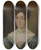 Triptych art skateboard deck of Matthias Stoltenberg Portrait Of Benedicte Dorthea Thaulow by Matthias Stoltenberg (1799-1871)