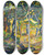 Triptych art skateboard deck of Henriedmond Cross Une Clairire En Provence Tude by Henri-Edmond Cross (1856-1910)