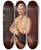 Triptych art skateboard deck of Thomas Gainsborough Sir Robert Clayton by Thomas Gainsborough (1727-1788)