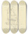 Triptych art skateboard deck of Wilhelm Rietschel Sitzender Weiblicher Akt Nach Rechts by Wilhelm Rietschel (1911-1941)