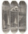 Triptych art skateboard deck of John Thomas Smith Se View Of The Porch Of An Old House In Hanover Court Near Grub Street by John Thomas Smith (1766-1833)