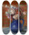 Triptych art skateboard deck of William James Glackens Still Life Frenchbouquet_1 by William James Glackens (1870-1938)