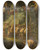 Triptych art skateboard deck of Follower Of Jacob Jordaens Procession Of Bacchus by Follower Of Jacob Jordaens (1593-1678)