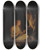 Triptych art skateboard deck of Gerrit Dou Thepenitentmagdalene By Candlelight by Gerrit Dou (1613-1675)