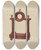 Triptych art skateboard deck of William H Edwards Watch Holder by William H Edwards