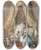 Triptych art skateboard deck of Niklas Lafrensen Lavemang by Niklas Lafrensen (1737-1807)