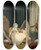 Triptych art skateboard deck of Jeanfrdric Schall Lamour Frivole by Jean-Frdric Schall (1752-1825)